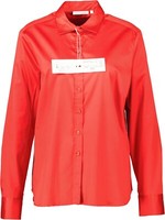 Neu! Eterna Damen Bluse Langarm Mit Glanz-Optik Rot Gr. 42