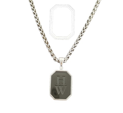 HARRY WINSTON HWロゴ ネックレス AU750 HARRY WINSTON HWロゴ ネックレス AU750 ハリーウィンストン HARRY