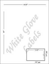 Integrated Label 3 1/2" x 2" (Right) - One Label - Made in USA!