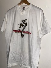 Vintage Trump Casino Indiana USA mermaid Logo Graphic Tee Shirt L USA made