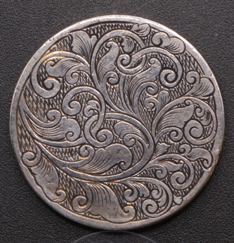 1902 Liberty V - Hand Carved Scroll Work Design - Ornate Engraved Coin Art - Picture 2 of 6