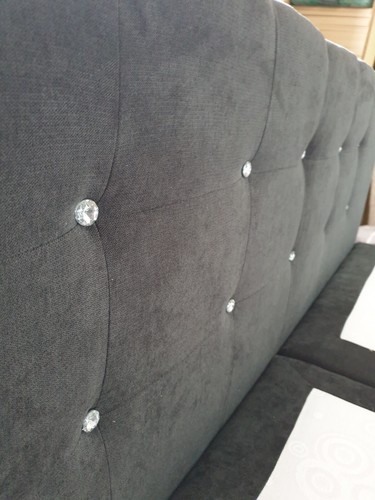 Boxspringbett Schlafzimmerbett Bett 160x200 SCHWARZ Bettkasten + Topper SOFORT - Bild 8 von 9