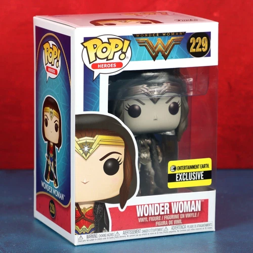 Funko Pop Wonder Woman 229 Sepia Cloak EE Exclusive Gal Gadot 2017 W/ Protector