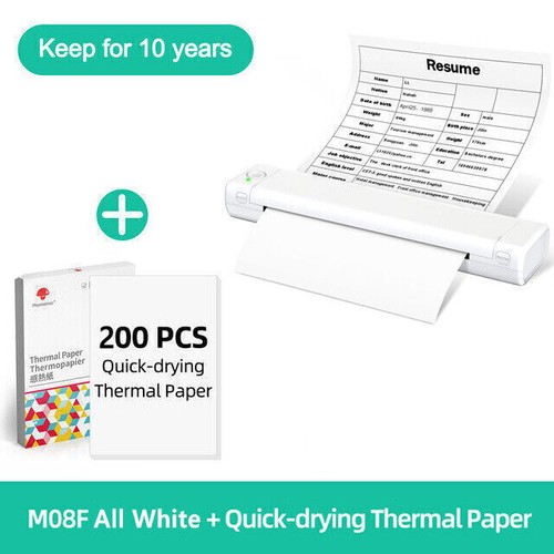Lot papier tatouage imprimante thermique sans encre Bluetooth sans fil portable A4 - Photo 24/30