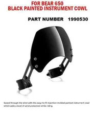 "BLACK PAINTED INSTRUMENT COWL" FIT FOR ROYAL ENFIELD BEAR 650
