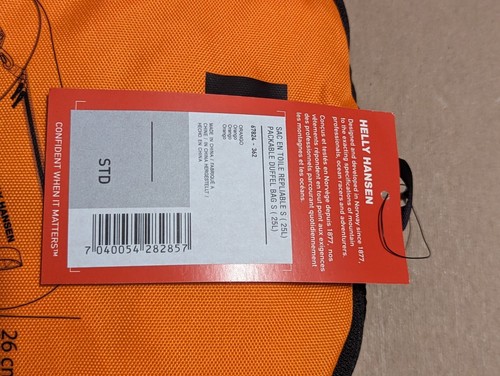 Bolso de Lona Embalable Helly Hansen Mediano 25L Naranja para Llevar - Imagen 2 de 3