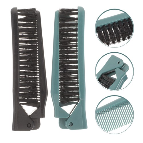 2Pcs Wide Tooth Comb Hairbrush Hair Comb Folding Comb Bathroom Hair Home - Picture 12 of 12