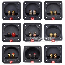 2pcs Square 2 Way Speaker Junction Box Speaker Terminal Binding Post 80x80mm ABS