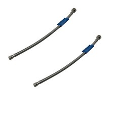 QTY 2 EasyFlex Flexible Braided Stainless Steel Faucet Connectors 16" x 3/8"