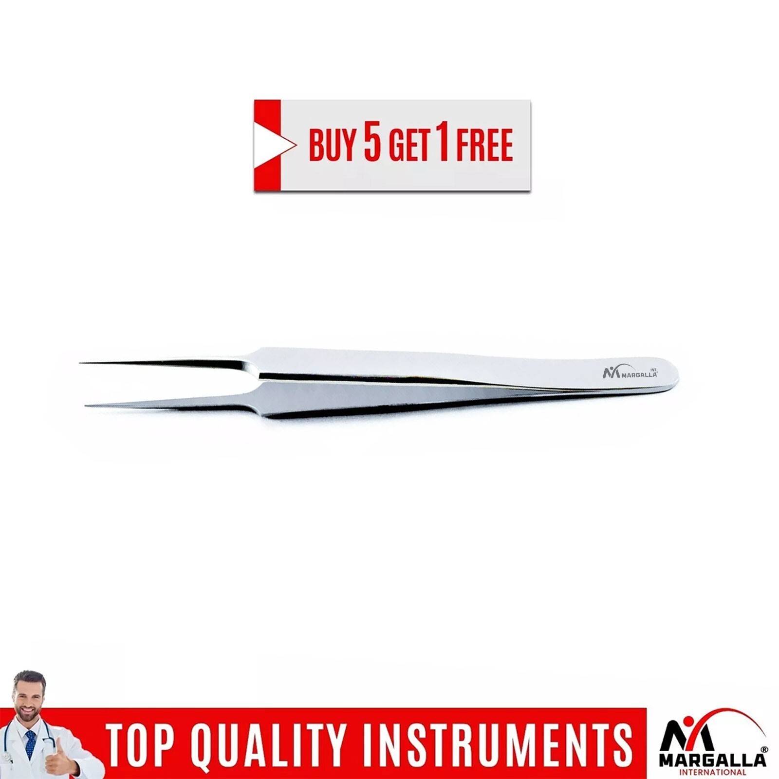 Professional Watch & Jewelry Repair Fine-Point Tweezers – Buy 5 Get 1 Free-image