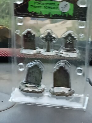 Lemax Spooky Tombstones Set of 5 44145 NIP NEW C7
