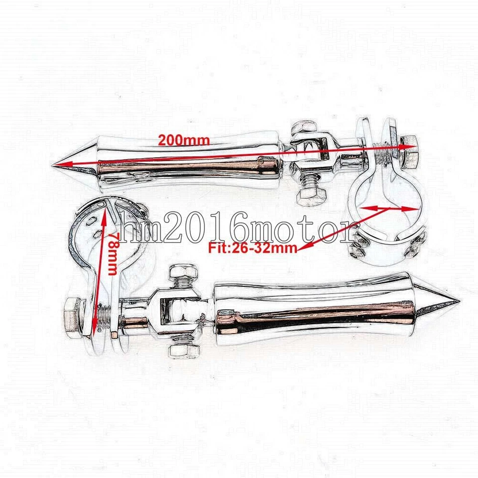 Soporte de estriberas cromadas para Suzuki Intruder Volusia VS VL 700 750 800 1400 1500 Foto 2 de 4
