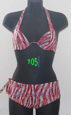 NEUF @@ MAILLOT 2 PIECES BIKINI SHORTY ARMATURES + PAIN DE SUCRE + 2 - Photo 1/2