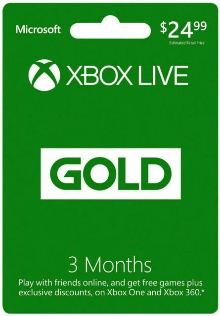 25 Microsoft Xbox Live Marketplace Gift Card physical Card