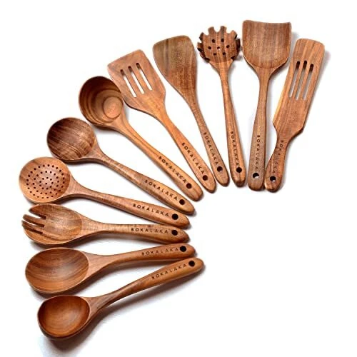 Wooden Measuring Spoon, Set of Spoons Teak Wood Cooking