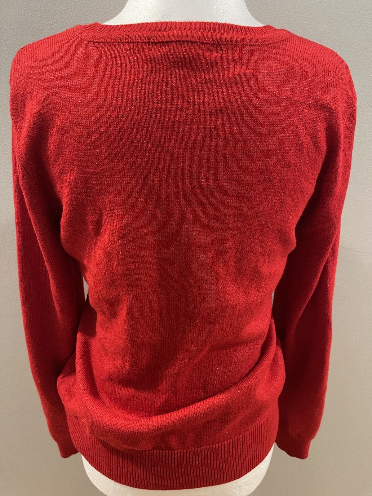 Basic Editions Red Sweater Size Small - image 2