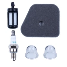 Air Fuel Filter Spark Plug Primer Bulb For Stihl FS90 FS100 FS110 FS130 Trimmer