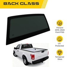Rear Back Window Glass Stationary Nonheated Replacement For 2015-2024 Ford F150