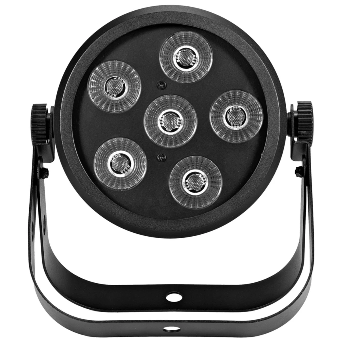 Eurolite LED Silent Par 6 QCL Floor Uplighting Licht Spot RGB WW Schwarz Bag Set
