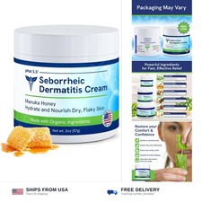 Seborrheic dermatitis moisturizing cream 2oz anti-itch relief dry itchy skin