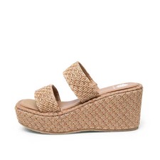 Women's Tinley Wedge Sandal - Yellow Box - Almond 10