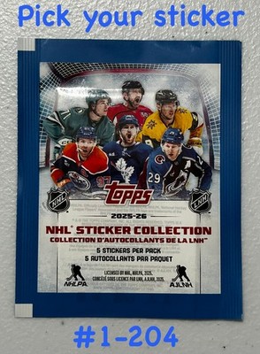 Topps 2025-26 NHL Sticker Collection - Pick Your Sticker - PART 1