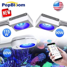 PopBloom RL60 RL90 RL115 LED Reef Light for Marine Aquarium Saltwater Coral Reef