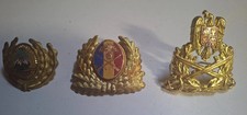 Romanian oficers badge emblem set 1975-2025 set of 3 piece