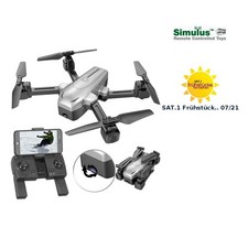 Simulus Faltbare GPS-Drohne mit 4K-Kamera, WLAN, Follow-Me, Gyroskop, App