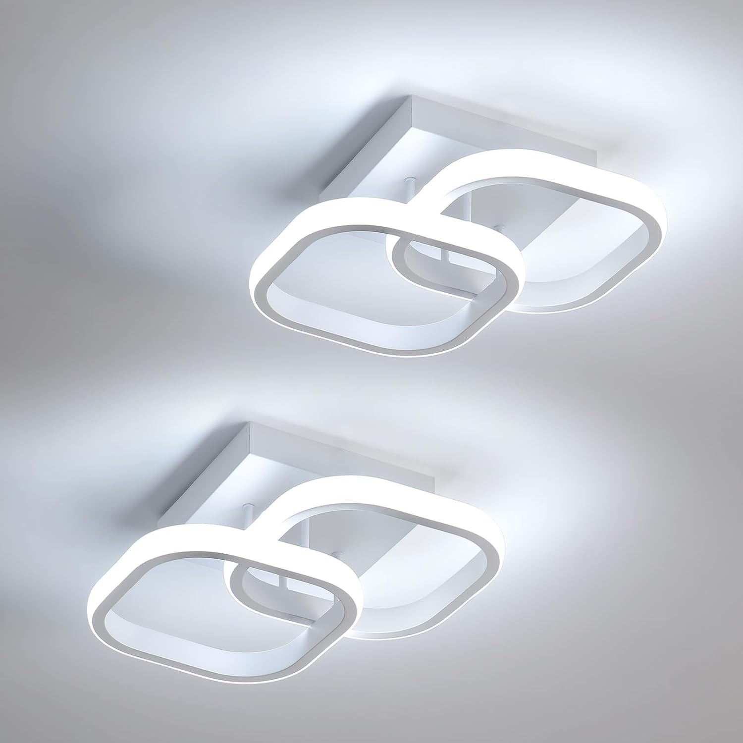 Lampadario LED Soffitto Bianco 22W 2475LM - Design Moderno Minimalista