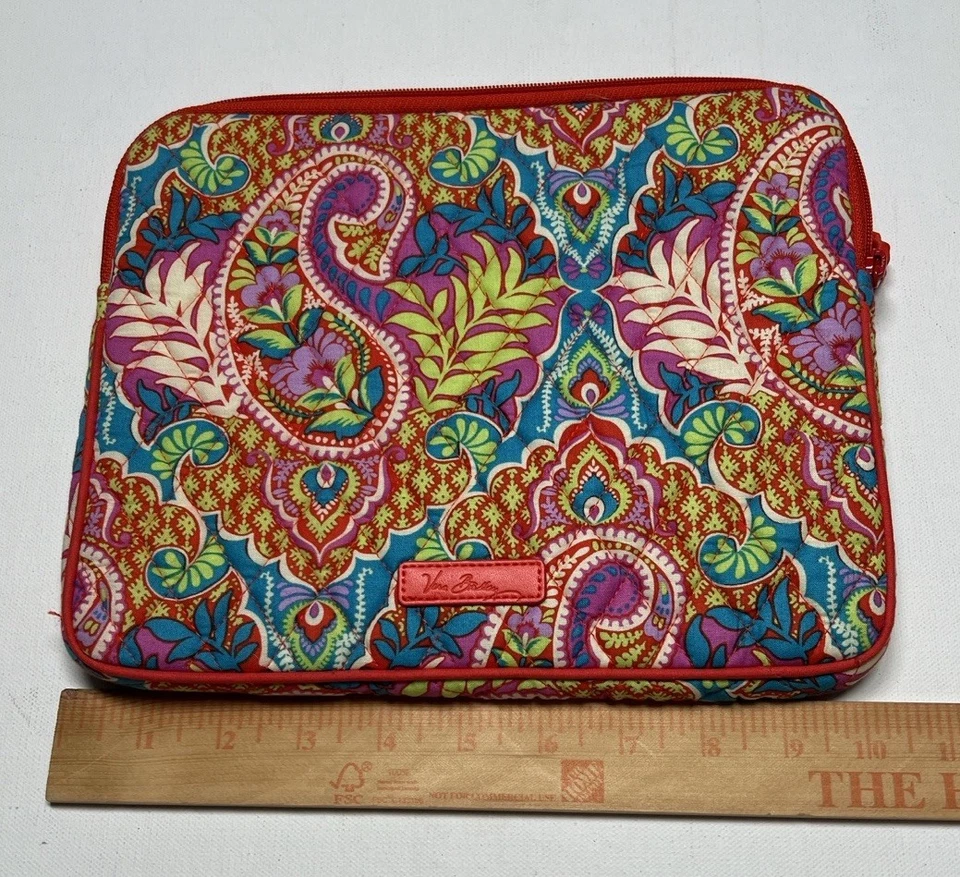 Vera Bradley Red Paisley Floral  Mini Tablet E-Reader/Book Sleeve Case - Image 4 of 4