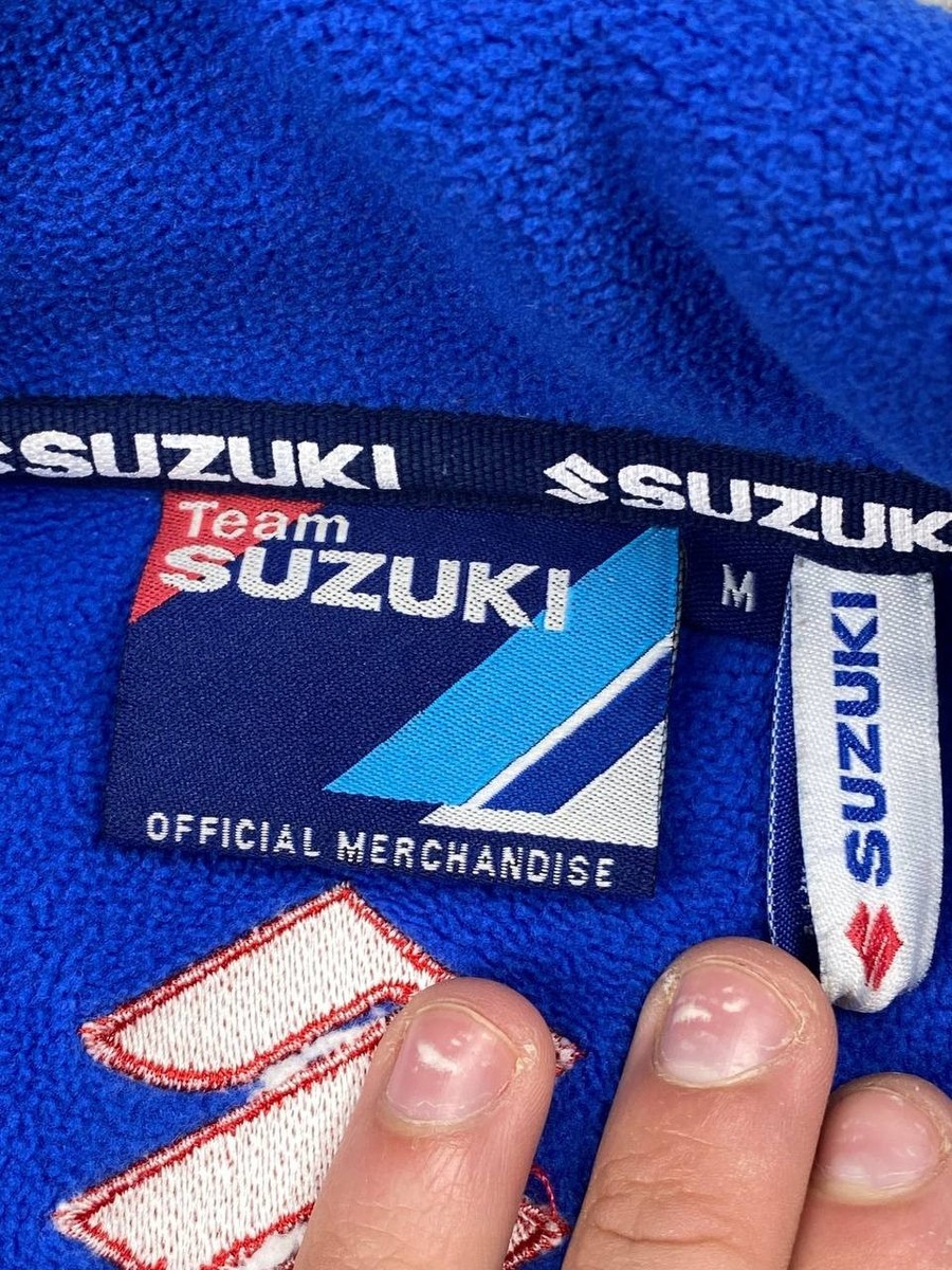 Vintage Suzuki Ecstar Racing MotoGP Full Zip Fleece Jacket Men