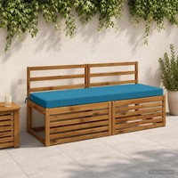 Bankkissen Soest 100 % Polyester Himmelblau 140 X 50 X 8 Cm
