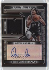 2022 Panini Obsidian Matrix Material Autos 3/99 Devin Vassell #MM-DVS Auto ms9