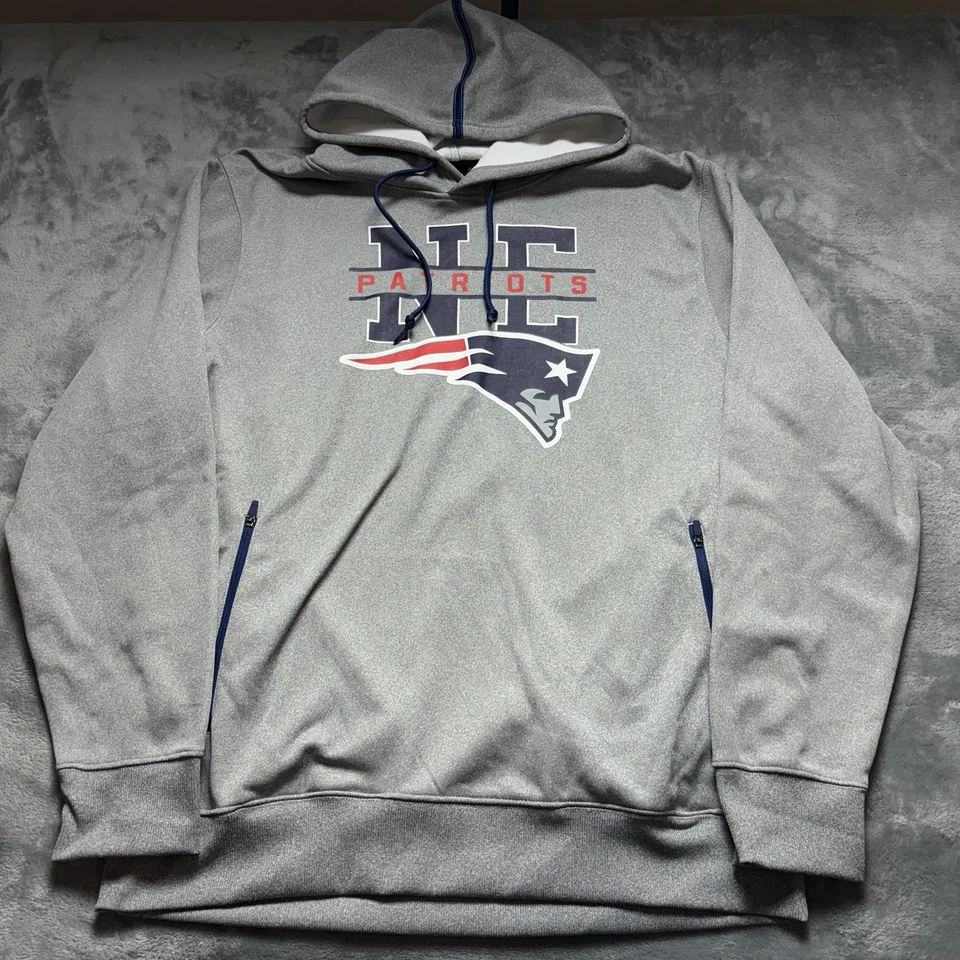 Lote De 8 New England Patriots Chaqueta Sudadera Con Capucha Para Hombres XL Moderna Y2K NFL Foto 2 de 4