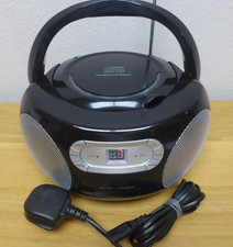 Sainsbury's Home Portable CD player FM Radio Boombox Black  GWO