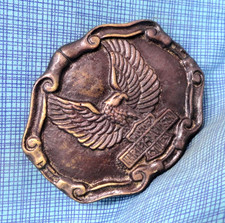 Harley Davidson Eagle Bar Shield Belt Buckle Rare Biker Brass Vtg Taiwan .GMP246