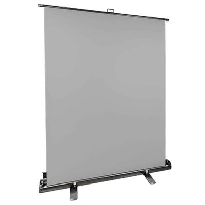 StudioKing FB-150200FB Roll-Up Leinwand Hintergrundsystem 150x200 cm Grau
