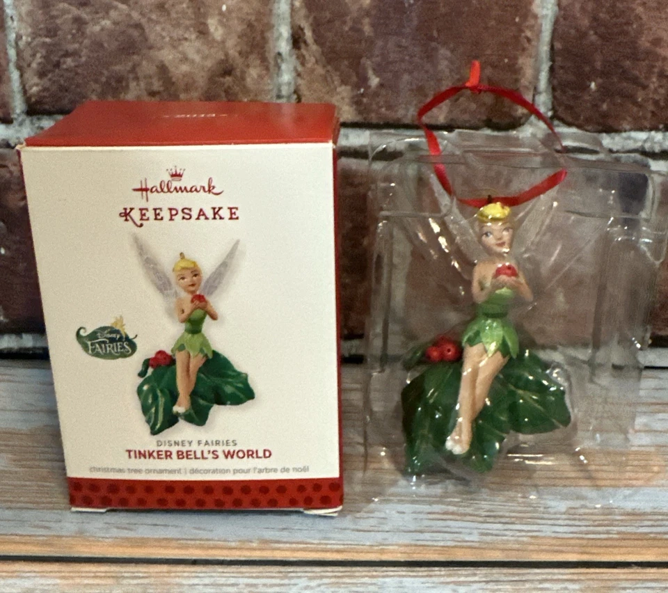 Hallmark Keepsake~Disney Fairies~Tinker Bell's World~Christmas Ornament~2013~Box - Image 2 of 4