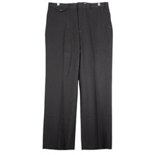 VTG Brown Pleated Tweed 100 Wool Mens Trouser Pants 5 Pocket Size 34