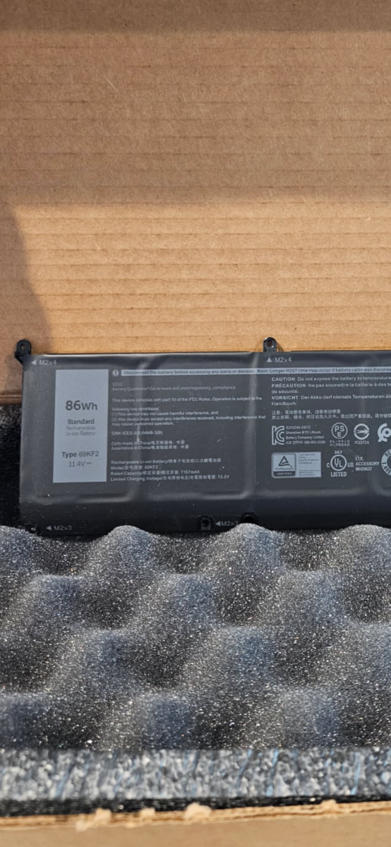 NEW OEM 86Wh 69KF2 Battery Dell XPS 15 9500 Precision 5550 M59JH