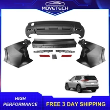Rear Bumper Cover Kit with Side Marker Light For 2024-2025 Nissan Rogue S SV