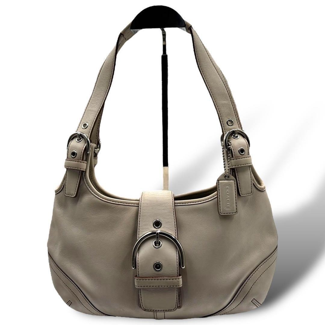 美品　COACH Soho Hobo Shoulder Bag Leather Rare vintage Coach Soho Hobo Leather Shoulder Bag | eBay