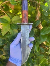 Custom Handmade Forged Damascus Steel Fix Blade Hunting knife Tactical Survival