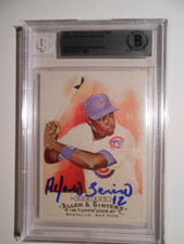 Alfonso Soriano 2009 Allen & Ginter #175 Signed IP Auto Autograph Beckett BAS