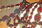 Vintage Cherry Amber Bakelite Faceted Bead Art Deco Necklace 72.5 Gr — photo 1