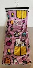 Hello Kitty Plush Throw Blanket Pink 50 x 60 Gift Box Flowers Sweets Sanrio