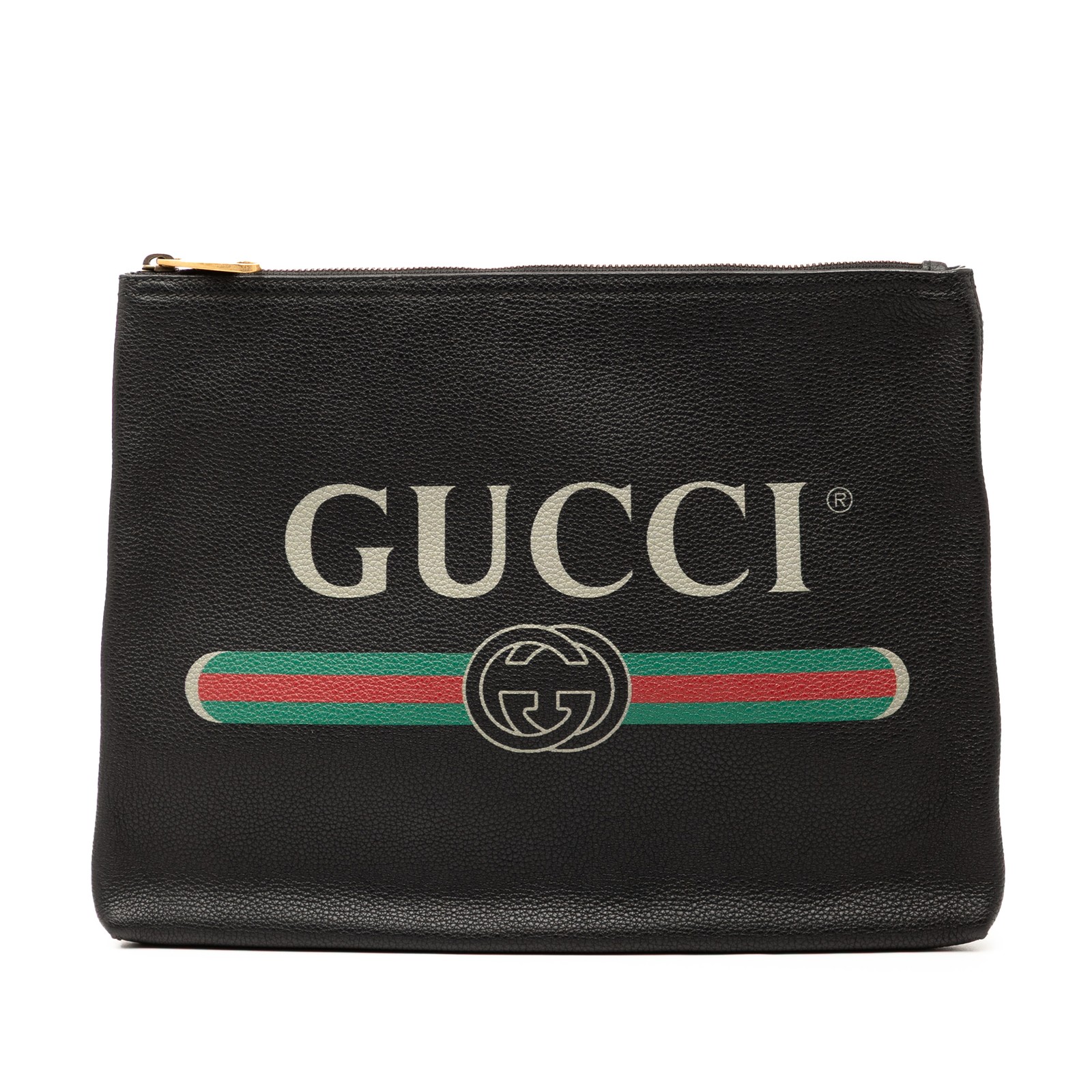 Authenticated Gucci Medium Leather Logo Portfolio… - image 1