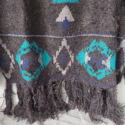 Maglione donna azteco con frange Powder River Outfitters by Panhandle nuovo con etichette taglia small - Foto 4 di 14