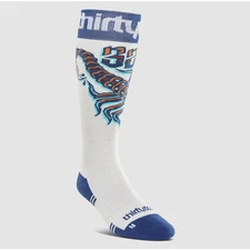 Thirtytwo 32 double sock white navy socks snowboard 2026 ski new